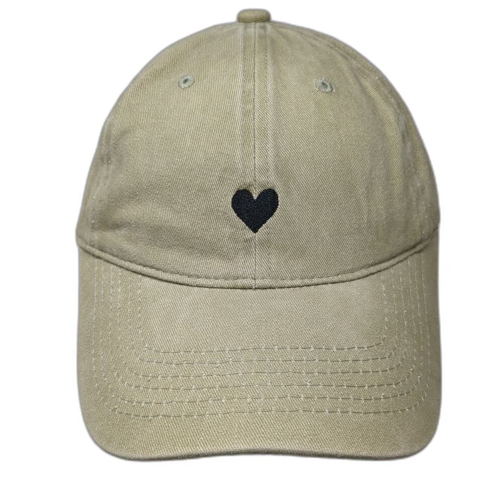 Atticus Baseball Cap Beige OSFM Heart Love Her But Leave Her Wild Slideback Hat